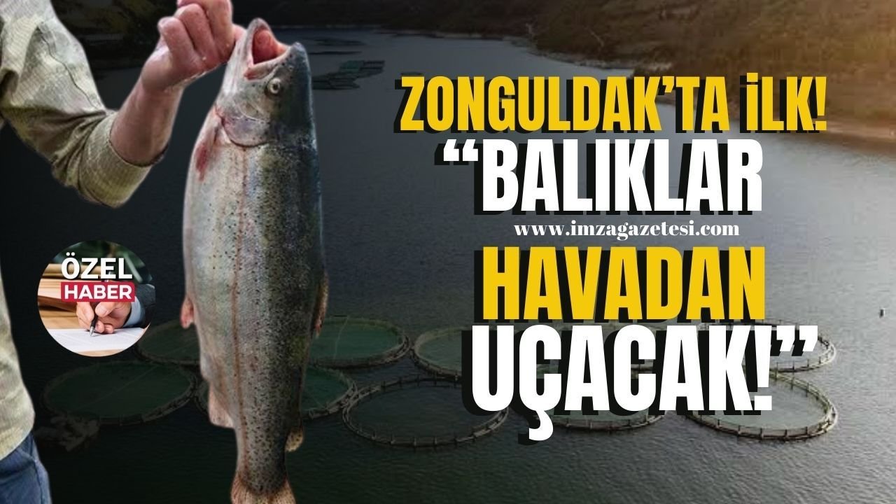 İmza Gazetesi’ne açıkladı! Zonguldak’ta ilk, balıklar havadan uçacak!